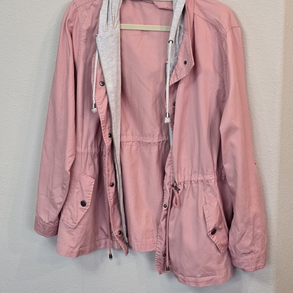 Torrid  Twill Anorak Cargo  Hooded Pink Jacket  Womens Plus  2X - Picture 11 of 13